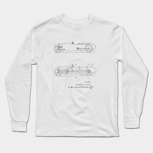 Motor Car Vintage Patent Drawing Long Sleeve T-Shirt